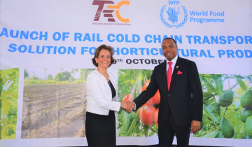 ​TRC NA WFP KUSHIRIKIANA KUSAFIRISHA BIDHAA ZA MAZAO YA MATUNDA NA MBOGAMBOGA